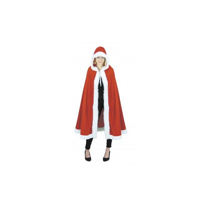 Cape de Père Noël velours rouge
