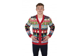 Gilet moche de Noël adulte multico