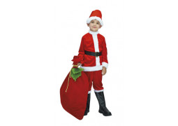 Costume enfant Père Noël velours