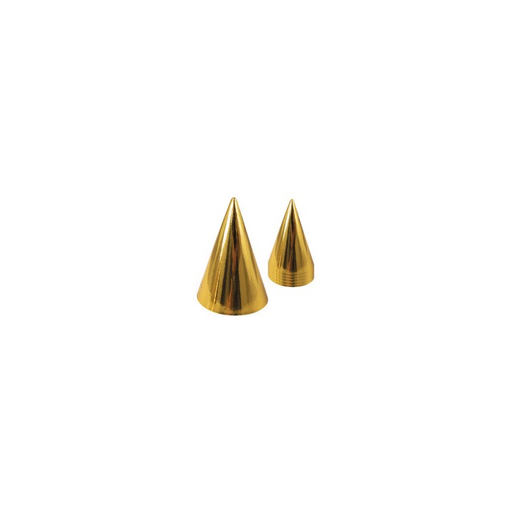 6 chapeaux pointus or