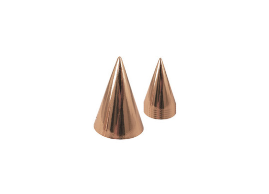 6 chapeaux pointus rose gold