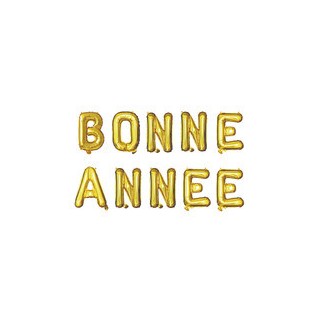 Ballon aluminium Bonne année or