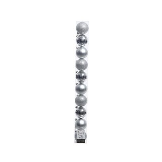 Boite 10 boules argent