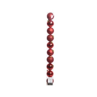 Boite 10 boules rouge