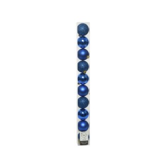 Boite 10 boules bleu roi