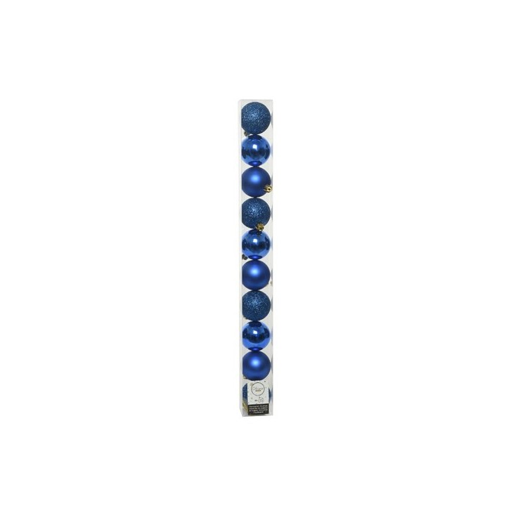 Boite 10 boules bleu roi