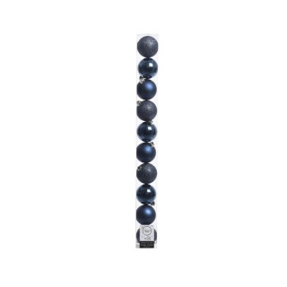Boite 10 boules bleu nuit
