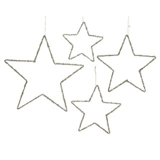 4 étoiles ajourées champagne