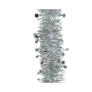 Guirlande lametta étoiles argent