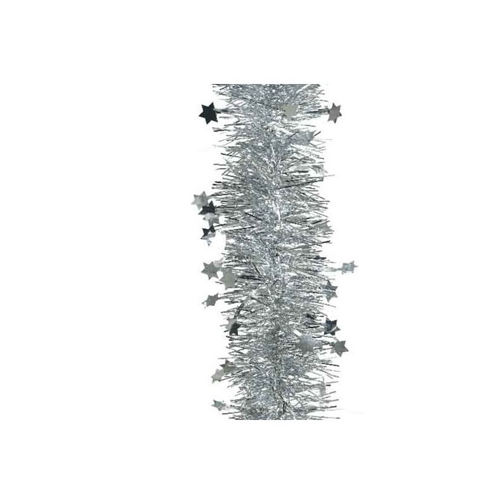 Guirlande lametta étoiles argent