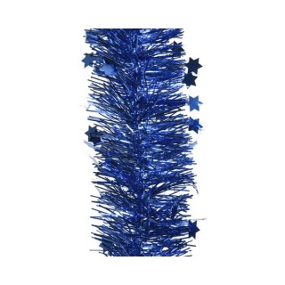 Guirlande lametta étoiles bleu roi