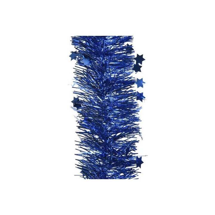 Guirlande lametta étoiles bleu roi