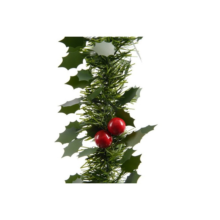 Guirlande houx et baies rouges - Articles de Noël