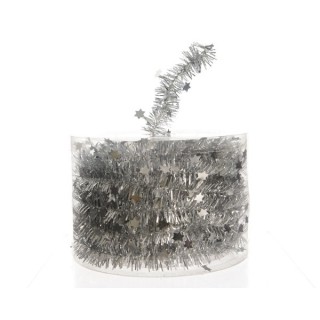 Guirlande lametta sur fil de fer argent