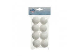 8 boules de neige 4cms