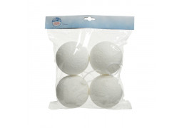 4 boules de neige 10cms