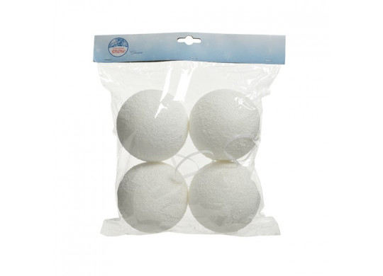 4 boules de neige 10cms