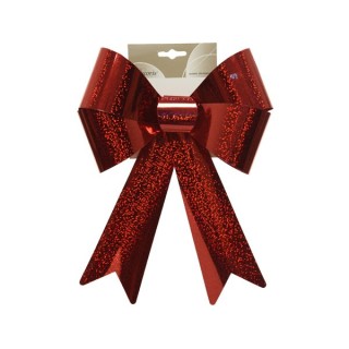 Nœud plastique holo rouge