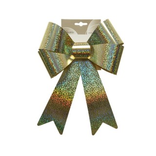 Nœud plastique holo or GM