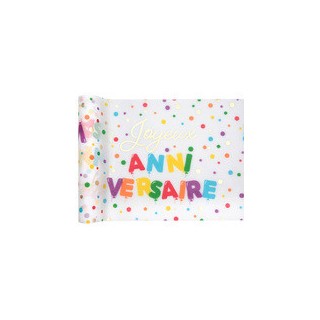 Chemin de table joyeux anniversaire