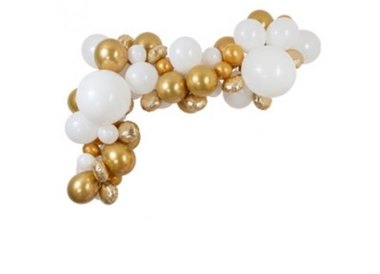 Kit Arche Ballons Beige-Blanc de 300 cm - Faites briller vos fêtes