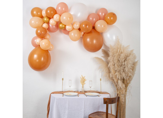 Kit arche ballon la blush 46pcs - Décoration de salle