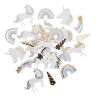 100 Confettis pastel/or