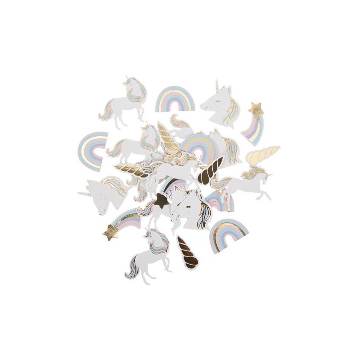 100 Confettis pastel/or