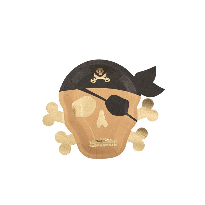 8 Assiettes pirate