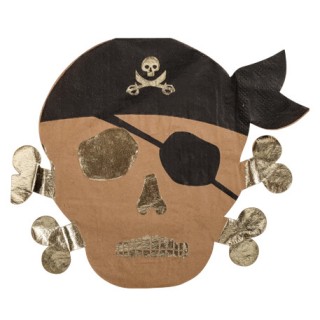 16 Serviettes pirate