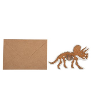 4 Invitations dinosaure
