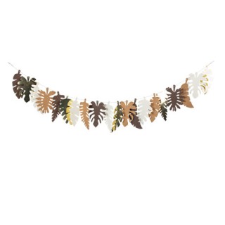 Guirlande feuilles tropicales