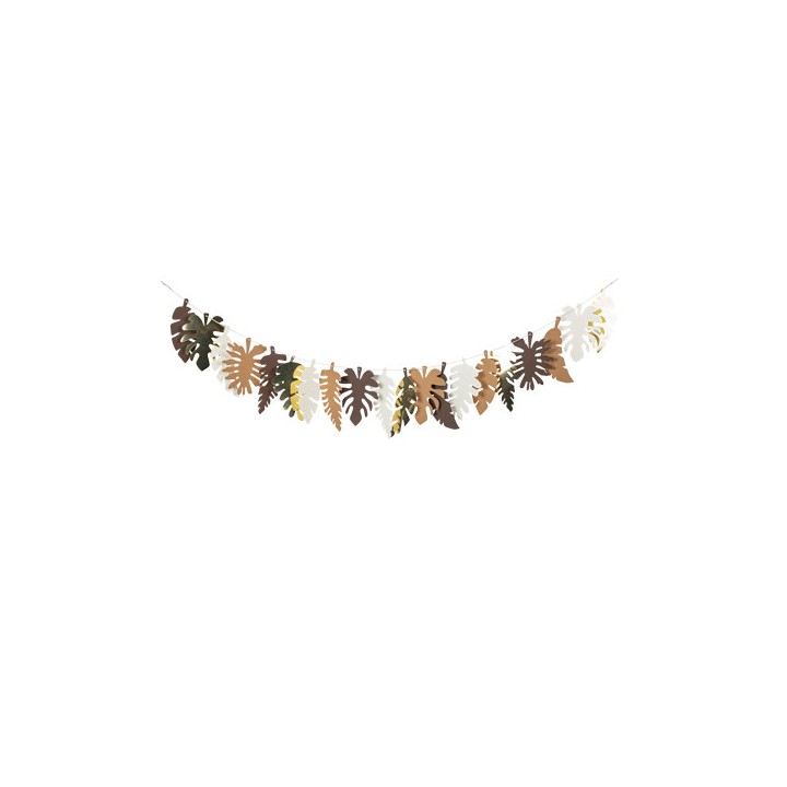 Guirlande feuilles tropicales