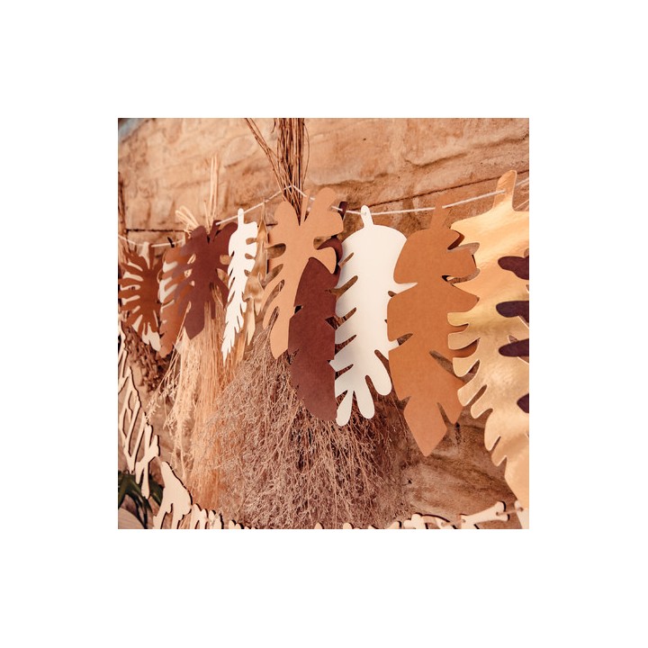 Guirlande feuilles tropicales