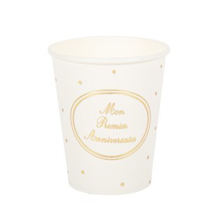 8 Gobelets mon premier anniversaire