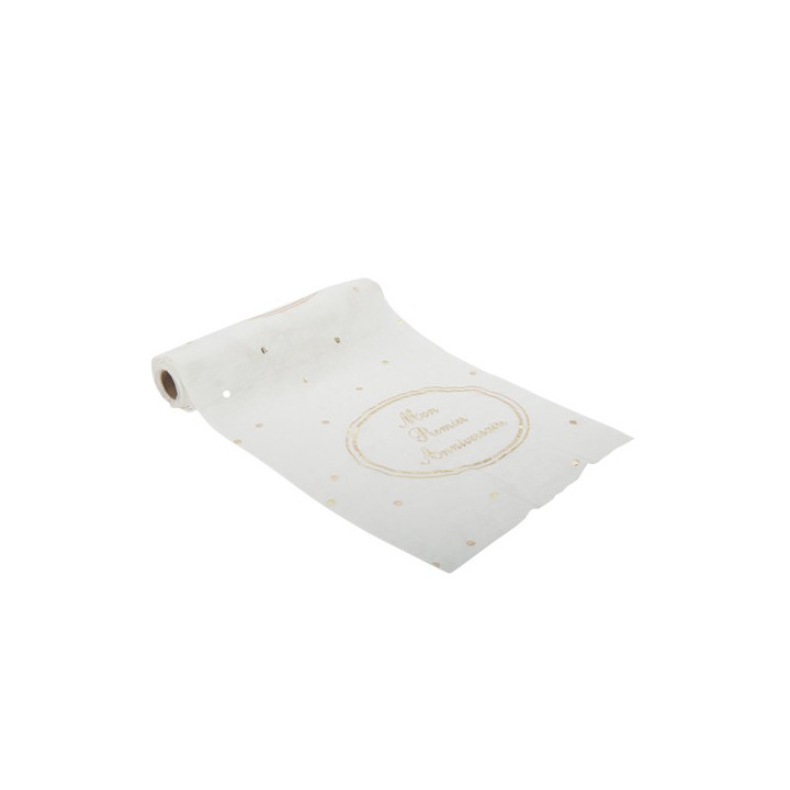 Chemin de table mon premier anniversaire 28cmx5m