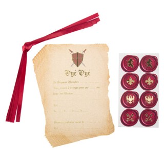 8 Invitations chevalier
