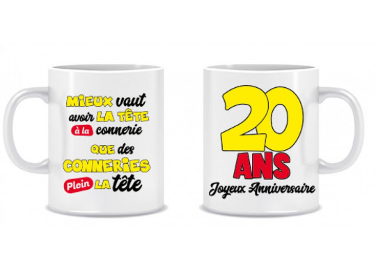 Mug 20 ans