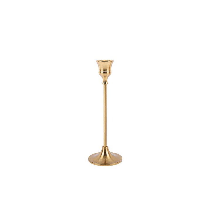 Bougeoir Le raffiné laiton or 19,5cm