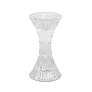 Bougeoir gravure ancienne transparent 14cm