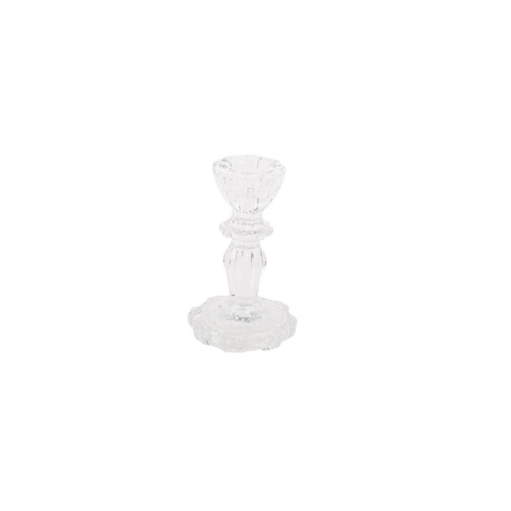 Bougeoir renaissance transparent 11cm