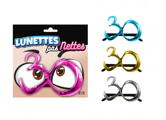 Lunettes anniversaire 30 cans