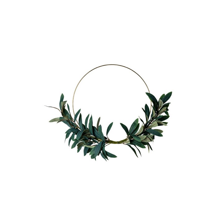 Couronne feuille olivier 30cm