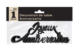 Mot joyeux anniversaire noir