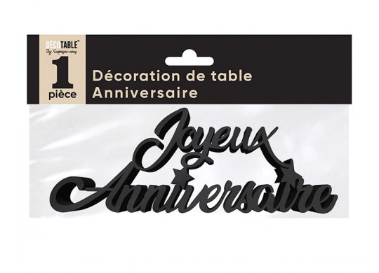 Mot joyeux anniversaire noir