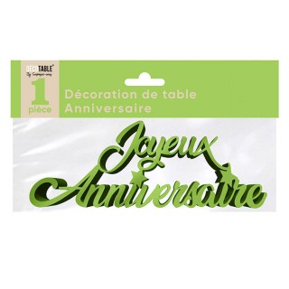 Mot Joyeux anniversaire vert - Anniversaire