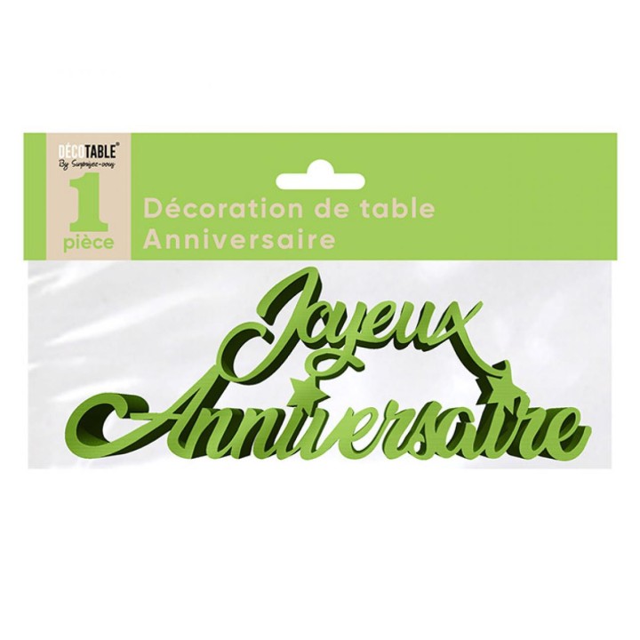 Mot Joyeux anniversaire vert - Anniversaire