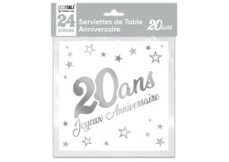 Serviettes papier 20 ans