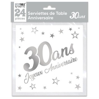 Serviettes papier 30 ans
