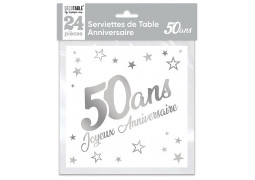 Serviettes papier 50 ans